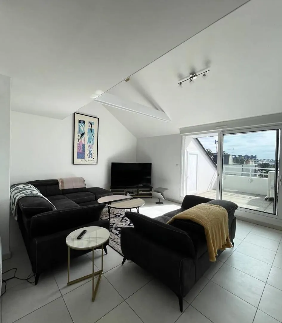 Apartman Residence Le Rocher - Appartement Duplex Avec Vue Sur Les Toits Du Val Andre Mae-5384 Pléneuf-Val-André
